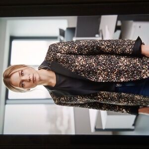 Akris Punto Artsy Art To Wear Quiet Luxury Office Womens Jacket Blazer Sz 10